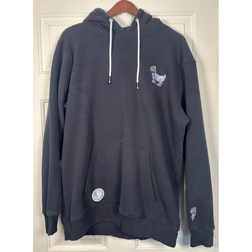 GOAT USA OG Hoodie‎ Sweatshirt Fleece Lined Black Men XL Streetwear Skater